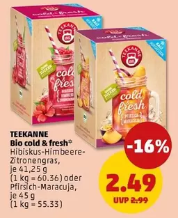 Bio - cold & fresh* Hibiskus-Himbeere-Zitronengras