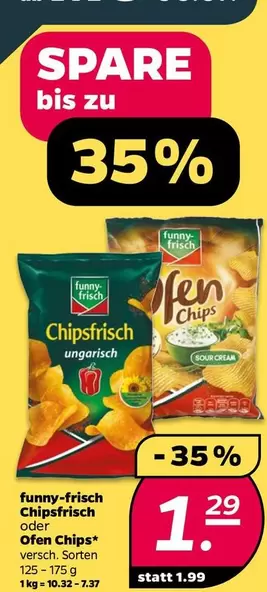 Chipsfrisch oder Ofen Chips