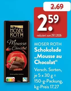 Schokolade "Mousse au Chocolat"