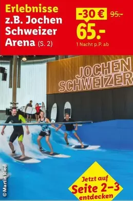 Arena - Erlebnisse z.B. Jochen Schweizer