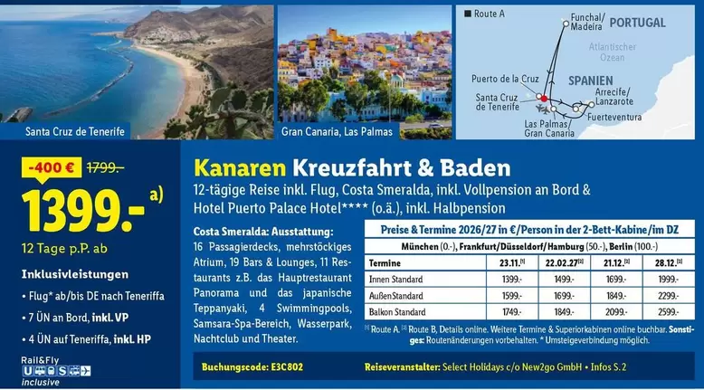 Hp - Kanaren Kreuzfahrt & Baden