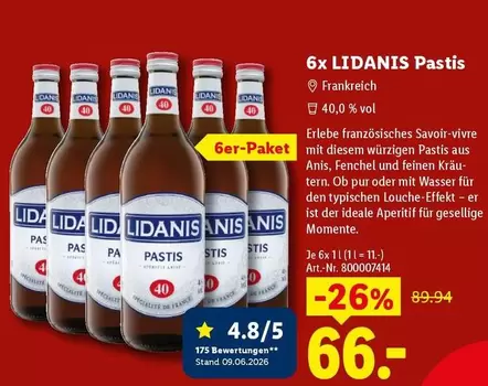 OB - LIDANIS Pastis