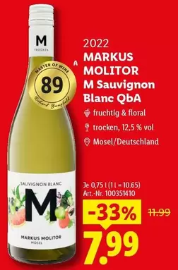 Floral - M Sauvignon Blanc QbA