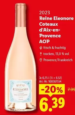 Provence - Reine Eleonore Coteaux d'Aix-en- AOP