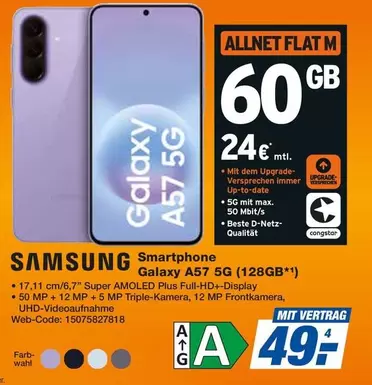 Samsung - Galaxy A57 5G (128GB)