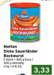 Dicke Sauerländer Bockwurst