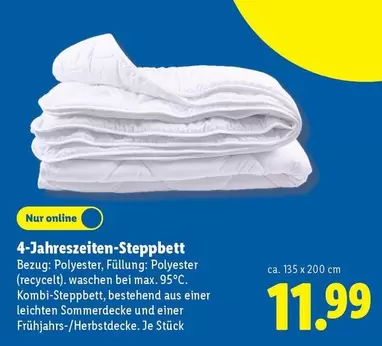 4-Jahreszeiten-Steppbett