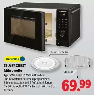 SILVERCREST Mikrowelle Typ "SMW 800 G1"