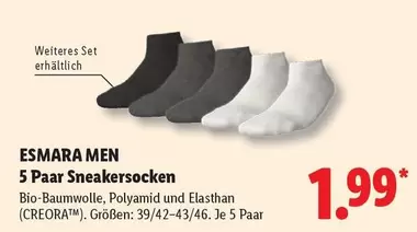 5 Paar Sneakersocken