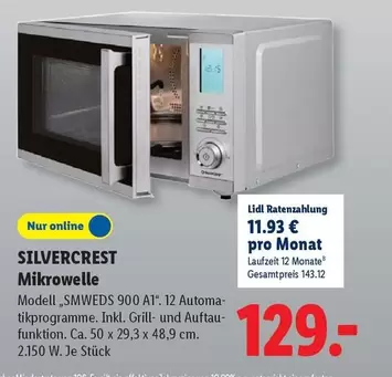 Mikrowelle Modell „SMWEDS 900 A1“