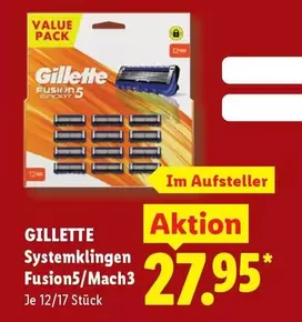 Gillette - Systemklingen Fusion5/Mach3