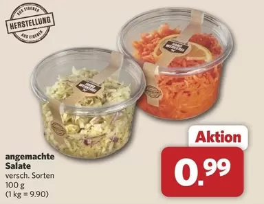 Hand - angemachte Salate