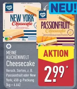 New York Cheesecake or Passionfruit Cheesecake