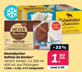 Hexenbecher Softeis im Becher