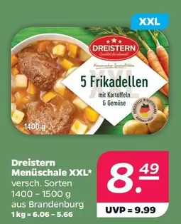 5 Frikadellen mit Kartoffeln & Gemüse