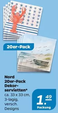 Nord 20er-Pack Dekor-servietten*