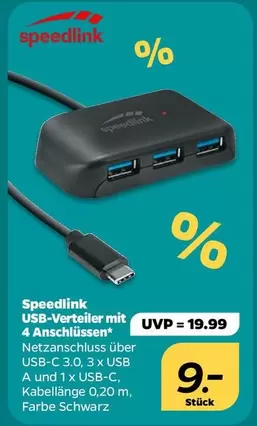 USB-Verteiler mit 4 Anschlüssen