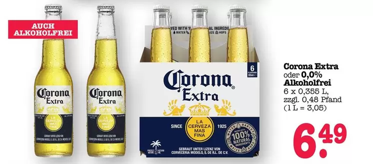 Corona - Extra oder 0,0% Alkoholfrei