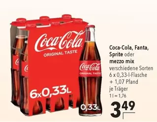 Coca Cola - Fanta, Sprite oder mezzo mix