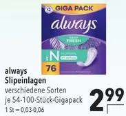 Always - Slipeinlagen