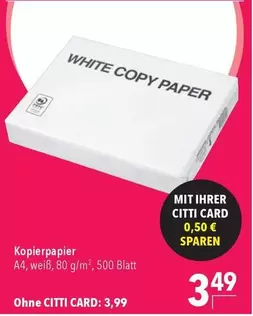 WHITE COPY PAPER