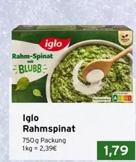 Rahm-Spinat mit BLUBB