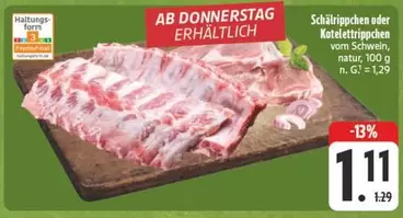 Schälrippchen oder Kotelettrippchen
