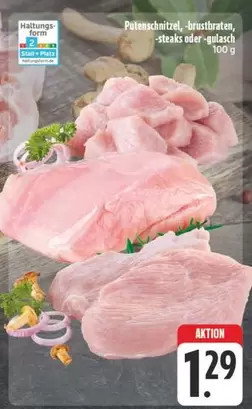 Patenaschnitzel, brustbraten, -steaks oder -gulasch