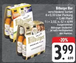 Bitburger - Bier verschiedene Sorten