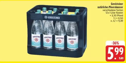 Gerolsteiner - natürliches Mineralwasser
