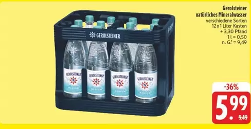 Gerolsteiner - Naturliches Mineralwasser