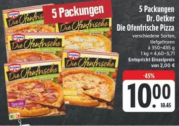 Dr Oetker - 5 Packungen Die Ofenfrische Pizza