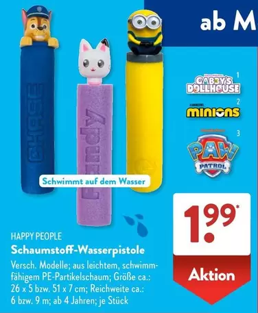 Happy - Schaumstoff-Wasserpistole