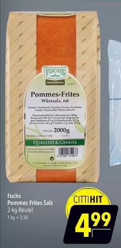 Fuchs - Pommes-Frites Würzsals