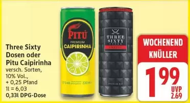 Dosen oder Pitu Caipirinha versch. Sorten