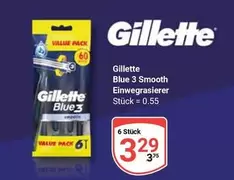 Gillette - Blue 3 Smooth Einwegrasierer