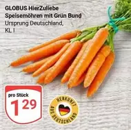 Speisemöhren mit Grün Bund