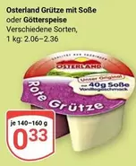 Osterland Grütze mit Soße oder Götterspeise
