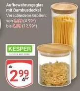 Aufbewahrungsglas mit Bambusdeckel