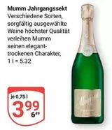 Mumm - Jahrgangssekt