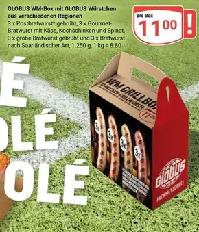 Gourmet - GLOBUS WM-Box mit GLOBUS Würstchen