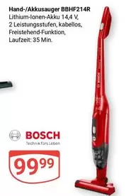 Bosch - Hand-/Akkusauger BBHF214R