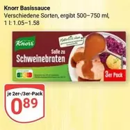 Knorr - Basissoße Schweinebraten