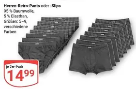 Herren-Retro-Pants oder -Slips