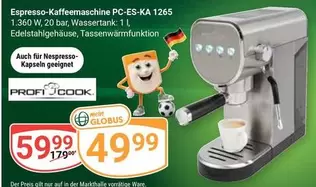 Nespresso - Espresso-Kaffeemaschine PC-ES-KA 1265