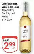 Light Live Rot, Weiß oder Rosé Alkoholfrei