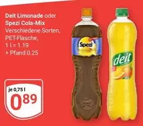Limonade oder Spezi Cola-Mix
