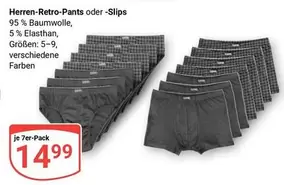 Herren-Retro-Pants oder -Slips