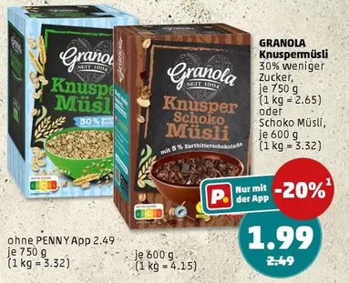 Granola - Knuspermüsli Schoko Müsli