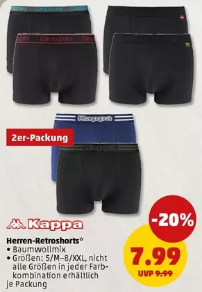Kappa - Herren-Retroshorts